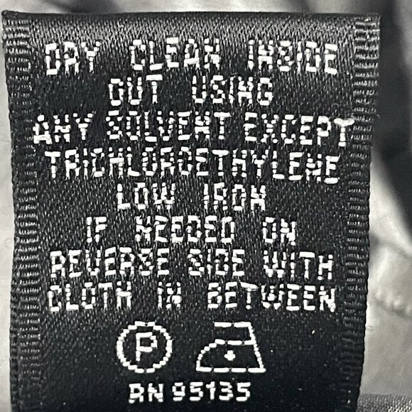 Lafayette 148 Grey Metallic 100% Silk Button Embellished Collar Shirt 8 *tear - Picture 11 of 11